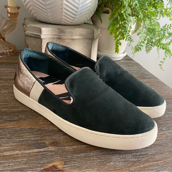 Birdies x Angel City The Swift Game Changer Suede Loafers Shoe 7 Black Rose Gold